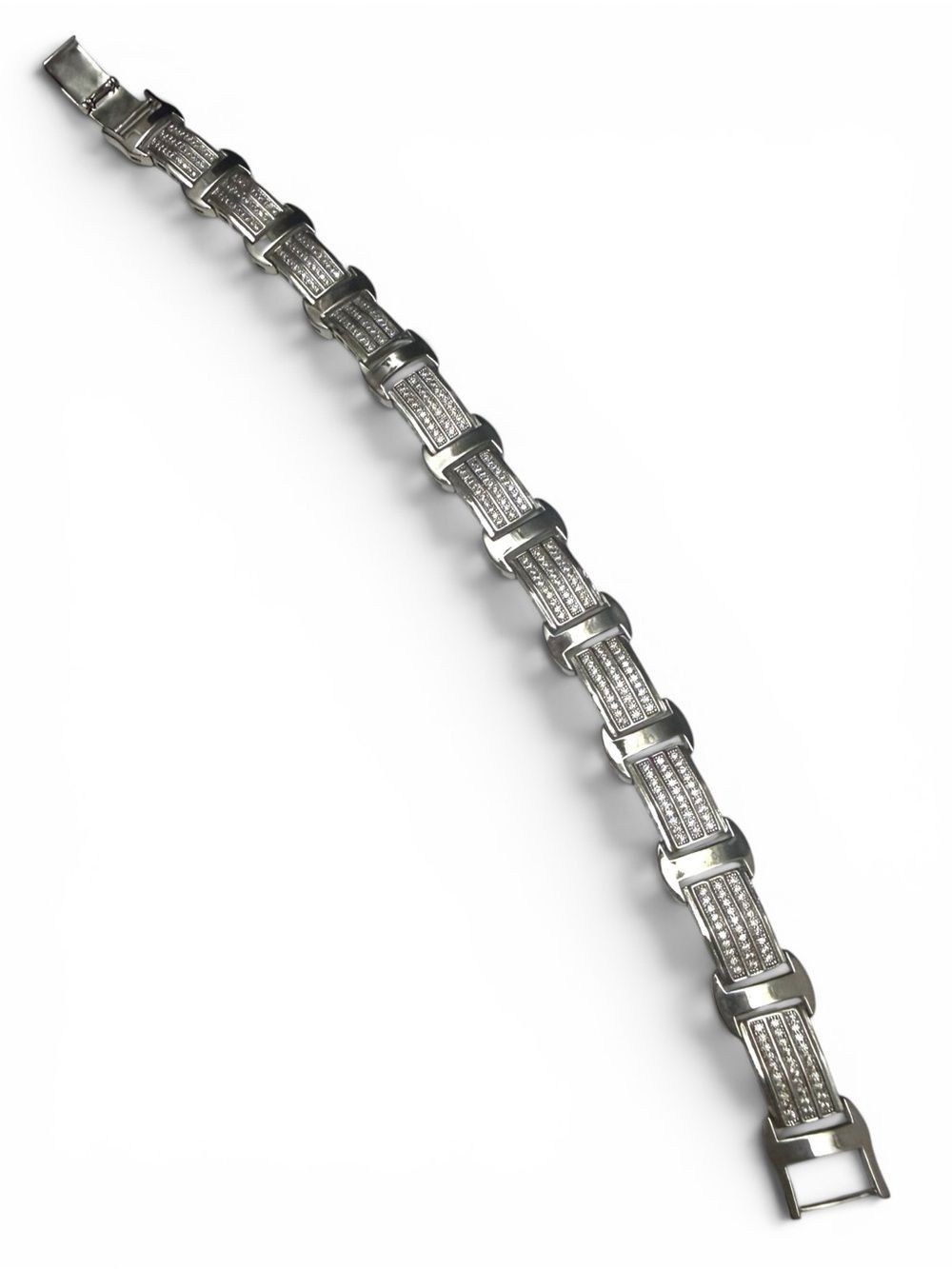 Men’s BS 925 Sterling Silver Bracelet Luxury Link 8.5” 29.6g NWOT